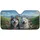 Siberian Husky Dogs Wildflower Mountain Landscape - Wildlife Lover Gift Car Sunshade - 3
