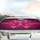 Hot Pink Satin Ribbon Bow Fuchsia Black Leopard Spots - Car Interior Upgrade Car Sunshade - 5