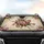 Antiqued Beige Gold Roses Lavender Rococo Floral - Car Interior Upgrade Car Sunshade - 4