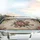 Antiqued Beige Gold Roses Lavender Rococo Floral - Car Interior Upgrade Car Sunshade - 5