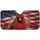 Northern Cardinal American Flag Road Trip Essential - Wildlife Lover Car Sunshade - 3