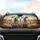 Dalmatian Dogs Epic Open Road Adventure - Golden Hour Travel Essentials Car Sunshade - 4