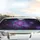 Fractal Floral Shimmering Particle Light Trails Road Trip Travel Essentials Gift Car Sunshade - 5