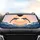 Majestic Dolphins Leaping Cresting Ocean Waves Radiant Sunset - Road Trip Gift Car Sunshade - 4