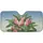 Galah Cockatoos Tropical Banana Leaves Hibiscus - Car Interior Upgrade Car Sunshade - 3