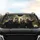 Husky Malamute Military Dog Selfie Woodland - Car Interior Upgrade Car Sunshade - 4