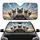 Blue Eyed Siamese Cats Steering Wheel Adventure - Road Trip Commute Accessory Car Sunshade - 1