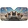 Blue Eyed Siamese Cats Steering Wheel Adventure - Road Trip Commute Accessory Car Sunshade - 3