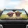 Pugs Pink Sunglasses Cowboy Hats Scenic Landscape - Road Trip Gift for Dog Owners Car Sunshade - 4