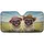 Pugs Pink Sunglasses Cowboy Hats Scenic Landscape - Road Trip Gift for Dog Owners Car Sunshade - 3