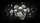 Realistic Human Skulls Large White Flowers Dark Botanical Foliage Car Interior Upgrade Car Sunshade - 7