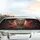 Majestic Cheetah Poppy Moon Leaves - Road Trip Gift for Wildlife Lovers Car Sunshade - 5