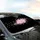 Pink White Falling Cherry Blossoms Sakura Petals Starlit Night - Car Interior Upgrade Car Sunshade - 6