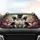 Fluffy Small Dogs Pink Roses Sunlit Garden - Car Interior Upgrade Dog Lover Gift Car Sunshade - 4