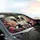Fluffy Small Dogs Pink Roses Sunlit Garden - Car Interior Upgrade Dog Lover Gift Car Sunshade - 6