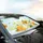Sparkling Water Lemon Orange Bowl Green Leaves Car Interior Upgrade Car Sunshade - 6