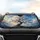 White Cherry Blossom Branches Deep Blue Sky - Car Interior Upgrade Car Sunshade - 4