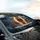 Fiery Skull Galleon Stormy Sea - Car Interior Upgrade Car Sunshade - 6