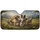 Poodle Mix Border Collie Spaniel Mix Dogs Wildflower Mountain Landscape Car Upgrade for Dog Lovers Car Sunshade - 3