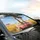 Giraffes Straw Hat Glasses Red Convertible Car Golden Savanna Safari Road Trip Gift Car Sunshade - 6