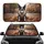 Boston Terrier Dog Baseball Autumn Urban Scene - Car Interior Upgrade Dog Lover Gift Car Sunshade - 1
