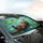 Floating River Otter Water Lily Pond - Travel Essentials Wildlife Lover Gift Car Sunshade - 6