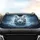 Powerful White Tiger Winter Ice Snow Frost - Car Interior Upgrade Accessory Car Sunshade - 4