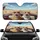 Ecstatic Cats Sunglasses Vintage Car - Road Trip Gift for Cat Lover Car Sunshade - 1