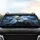 Majestic Bald Eagle Soaring Turbulent Storm Sky - Dynamic Road Trip Essential for Car Car Sunshade - 4