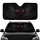 Glowing Red Slit-Pupil Evil Eyes Dark Menacing Face Jagged Shadows Car Interior Upgrade Car Sunshade - 1