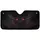 Glowing Red Slit-Pupil Evil Eyes Dark Menacing Face Jagged Shadows Car Interior Upgrade Car Sunshade - 3