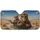 Anthropomorphic Lions Sunglasses Revolver Desert Drive - Travel Essentials Car Sunshade - 3