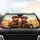Western Coyotes Wildflower Bouquet & Garland - Road Trip Gift for Coyote Lover Car Sunshade - 4
