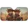 Western Coyotes Wildflower Bouquet & Garland - Road Trip Gift for Coyote Lover Car Sunshade - 3
