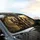 Five German Shepherds Wilderness Golden Hour - Dog Lover Road Trip Gift Car Sunshade - 6