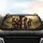 Five German Shepherds Wilderness Golden Hour - Dog Lover Road Trip Gift Car Sunshade - 4