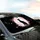 Black Cat Pink Moon Cherry Blossom - Car Interior Upgrade Cat Lover Gift Car Sunshade - 6