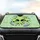 Vibrant Green Alien Heads Flying Saucers Cosmic Field - Commute Accessory Car Sunshade - 4