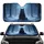 Majestic Dark Grey Cat Snow Forest Moonlight - Road Trip Accessory for Cat Lovers Car Sunshade - 1
