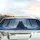 Majestic Dark Grey Cat Snow Forest Moonlight - Road Trip Accessory for Cat Lovers Car Sunshade - 5