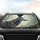 Majestic Wolf with Daisies Butterflies - Car Interior Upgrade for Wildlife Lovers Car Sunshade - 4