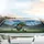 Teal Triceratops Dinosaur Soccer Ball Kicker Urban Graffiti - Car Interior Upgrade Car Sunshade - 5