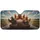 Chickens with Glasses Driving Journey - Fun Travel Essentials for Chicken Lovers Car Sunshade - 3