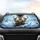 Reindeer Driver Sunglasses Satchel Snowy Pines Winter Wonderland - Wildlife Lover Gift Car Sunshade - 4
