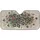 Layered Brushstroke Teal Rose Golden Brown Leopard Spots - Wildlife Lover Gift Car Sunshade - 3