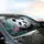 Gentle Giant Panda Face Tropical Foliage Fuchsia Flowers Jungle - Wildlife Lover Gift Car Sunshade - 6