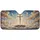 Golden Crucifix Jesus Doves Bible Clouds - Faithful Living Spiritual Gift Car Sunshade - 3