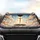 Golden Crucifix Jesus Doves Bible Clouds - Faithful Living Spiritual Gift Car Sunshade - 4
