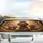 Four Fluffy Poodle Dogs Autumn Forest Sunset Scenic - Adventure Pet Lover Gift Car Sunshade - 5
