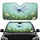 Indigo Dragonfly Star Speckles Daisies - Wildlife Lover Car Decor Car Sunshade - 1